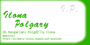 ilona polgary business card